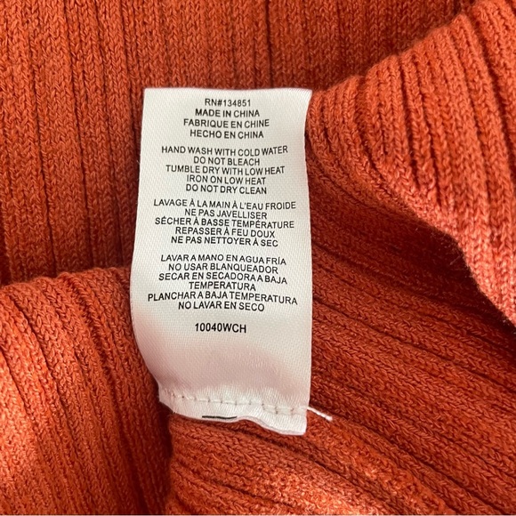 WAYF Cross Over Skirt Orange size large - Picture 6 of 12